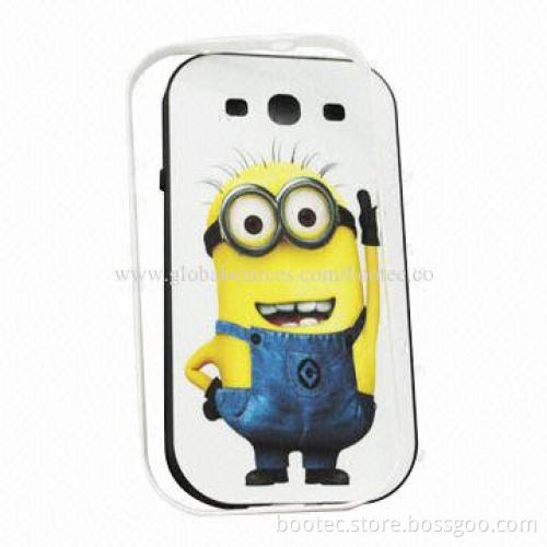 Cartoon-shaped TPU Case with ABS Bumper for Samsung Galaxy S3/i9300, Adopt IMD/IML Technology